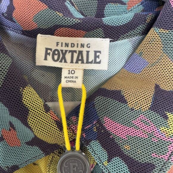 NEW Finding Foxtale Girls Flower Power Blouse Size 10 Colorful Soft 70s Hippie - Picture 5 of 7